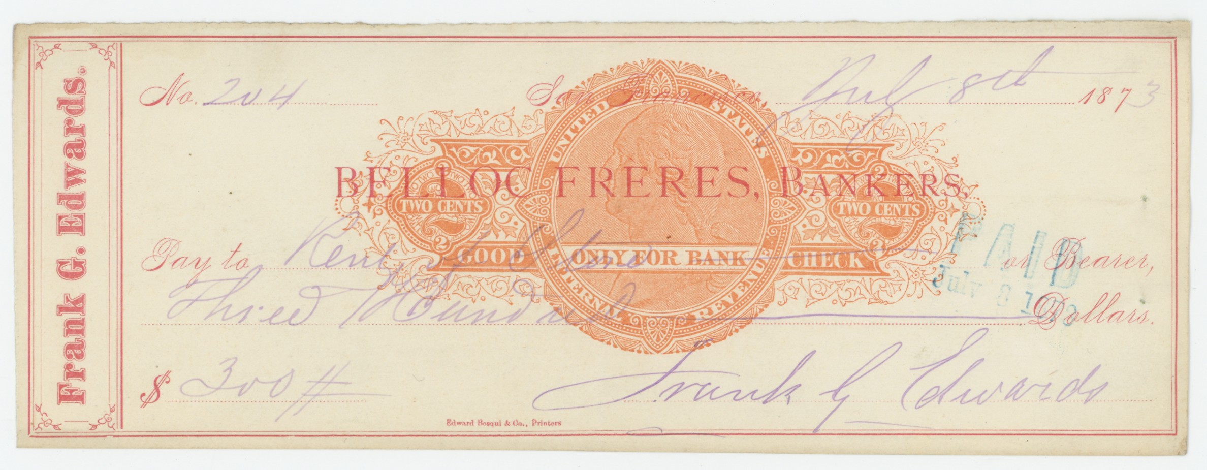 RN-C21 Belloc Frères, Bankers