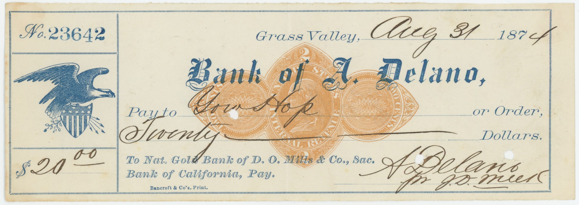 RN-X7 Bank of A. Delano