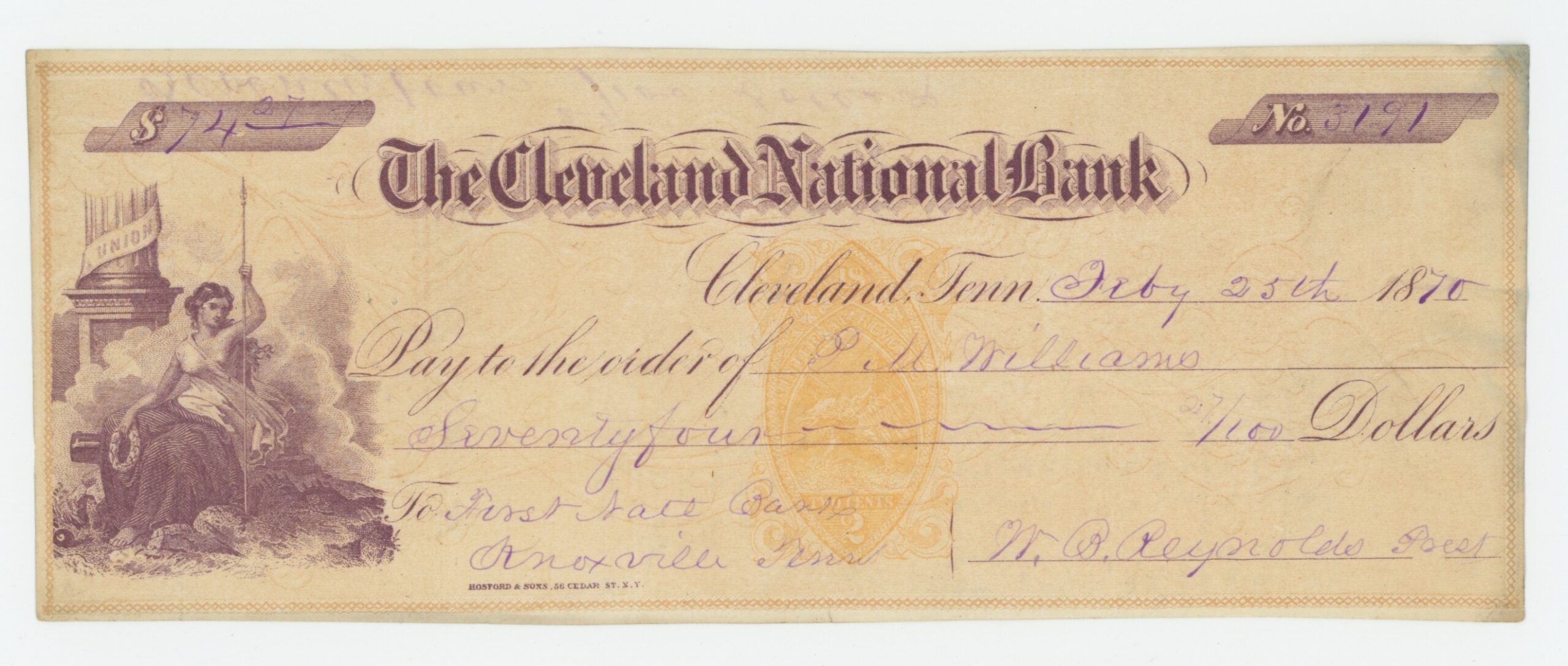 RN-B1 The Cleveland National Bank