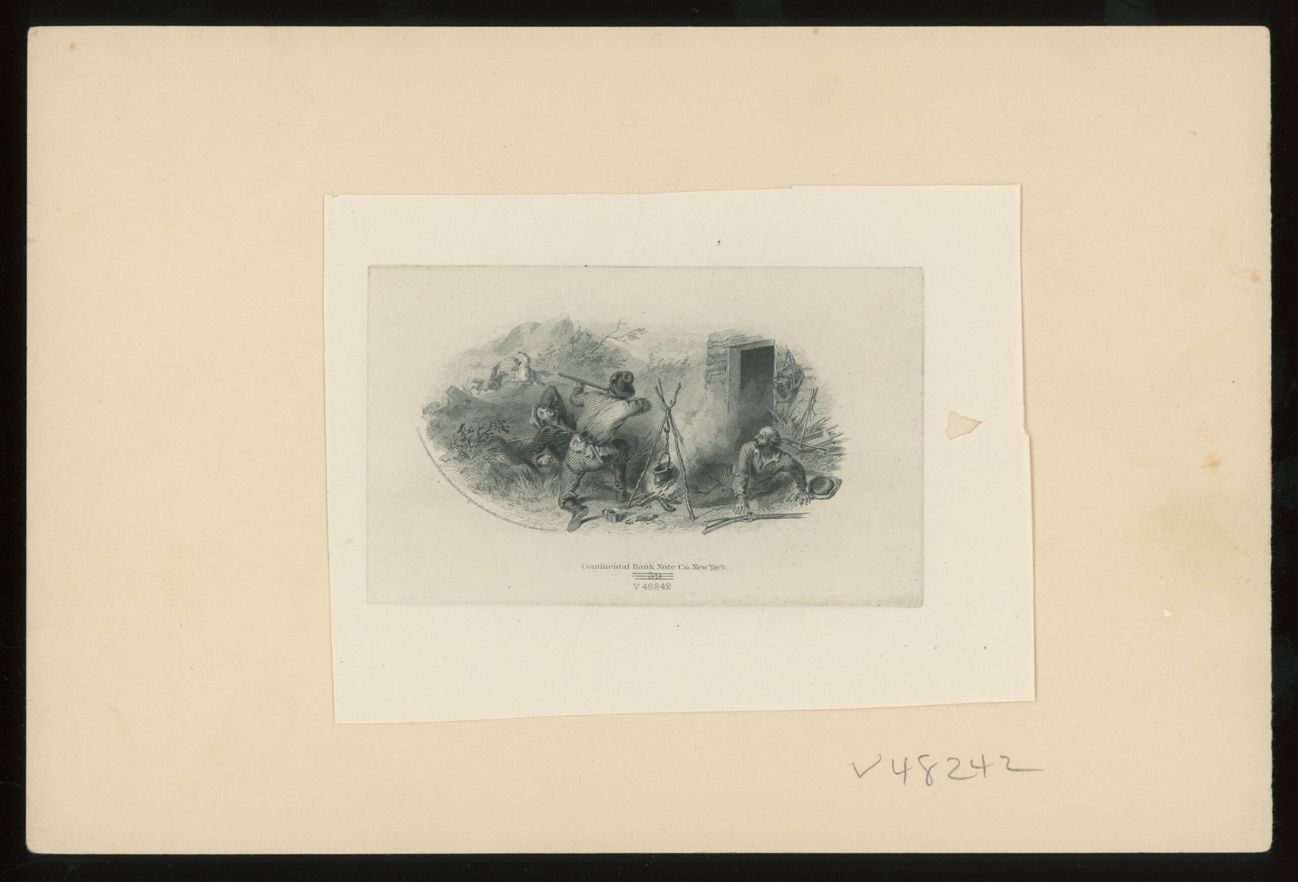 Continental Bank Note Company Vignette Proof, from the ABNC Archives
