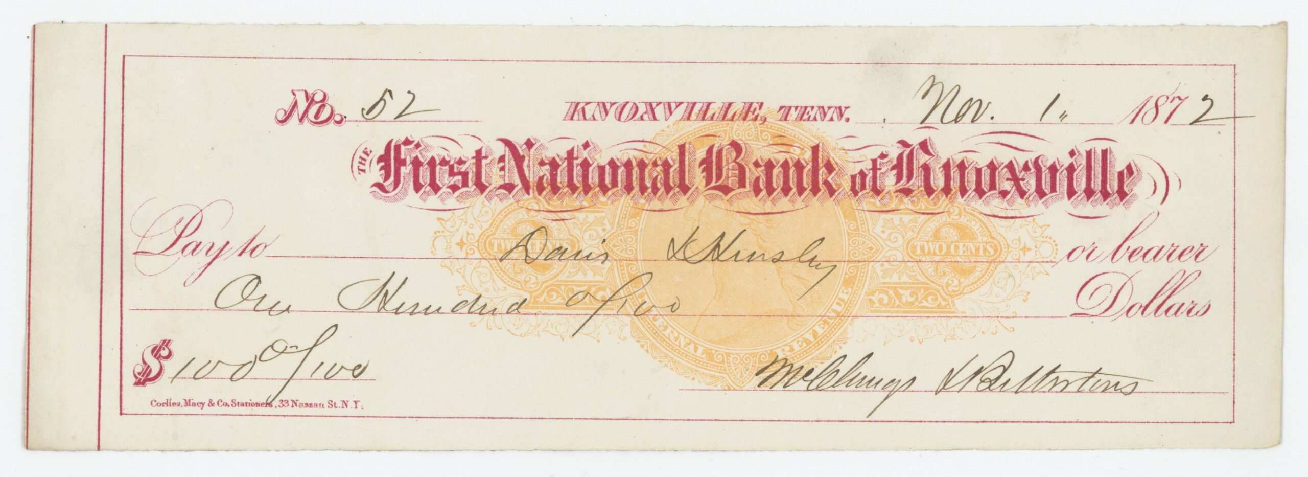 RN-C1 First National Bank of Knoxville