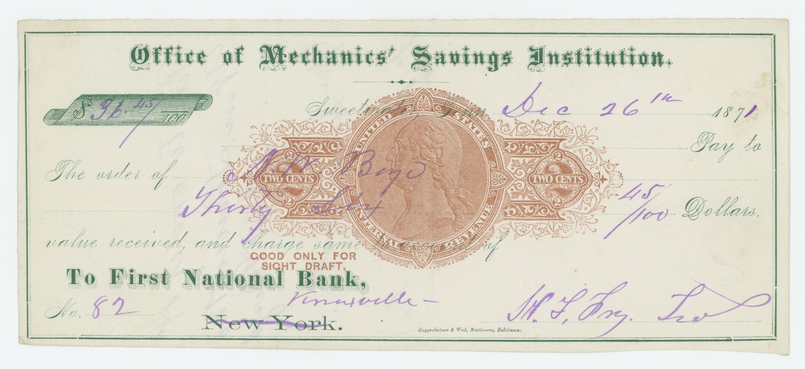 RN-C11 Office of Mechanics Savings Institution