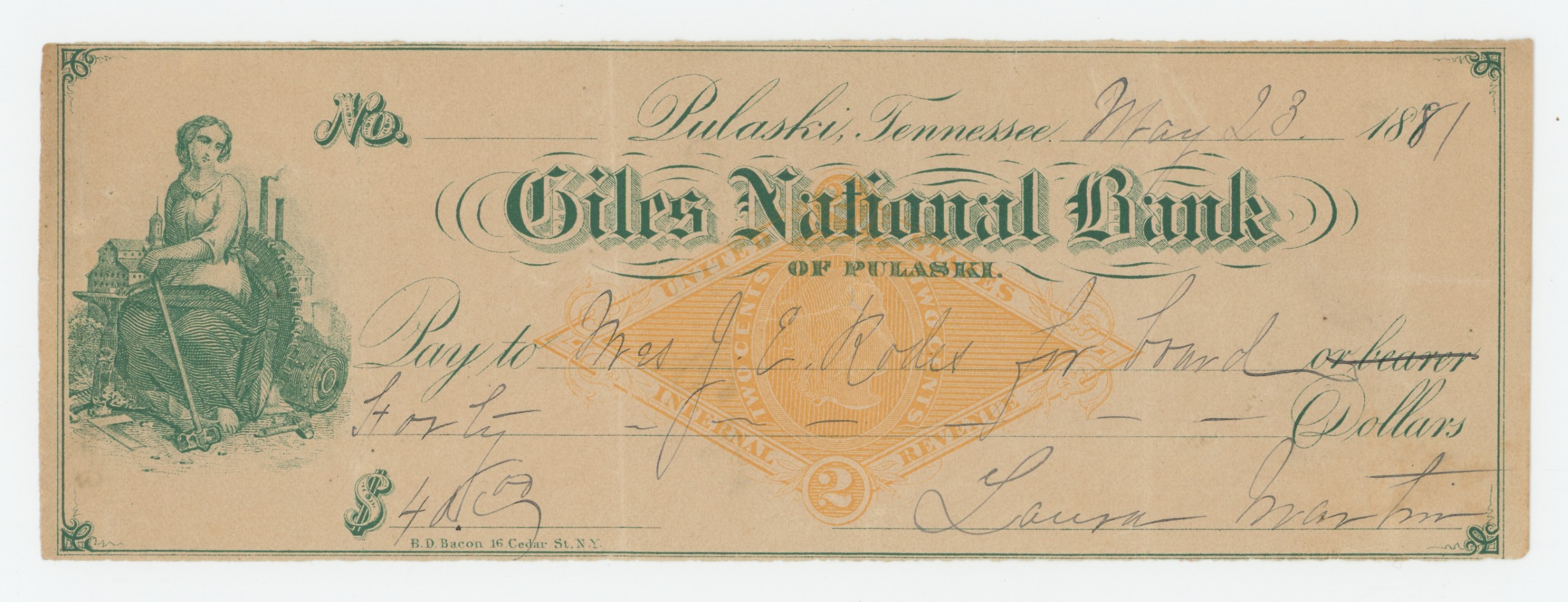 RN-G1 Giles National Bank