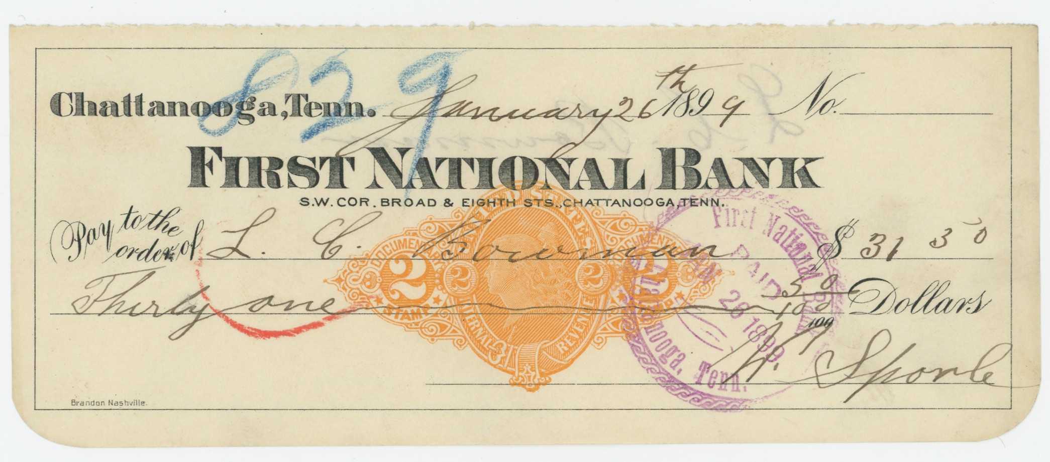 RN-X7 First National Bank