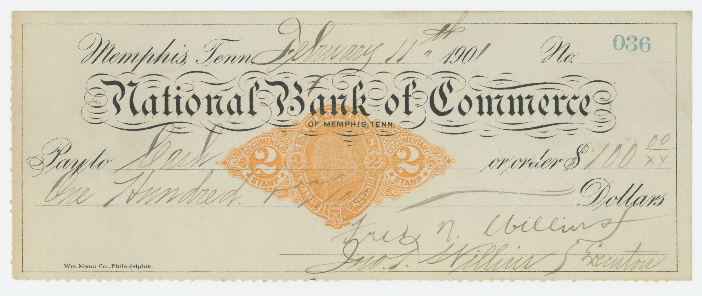 RN-X7 National Bank of Commerce