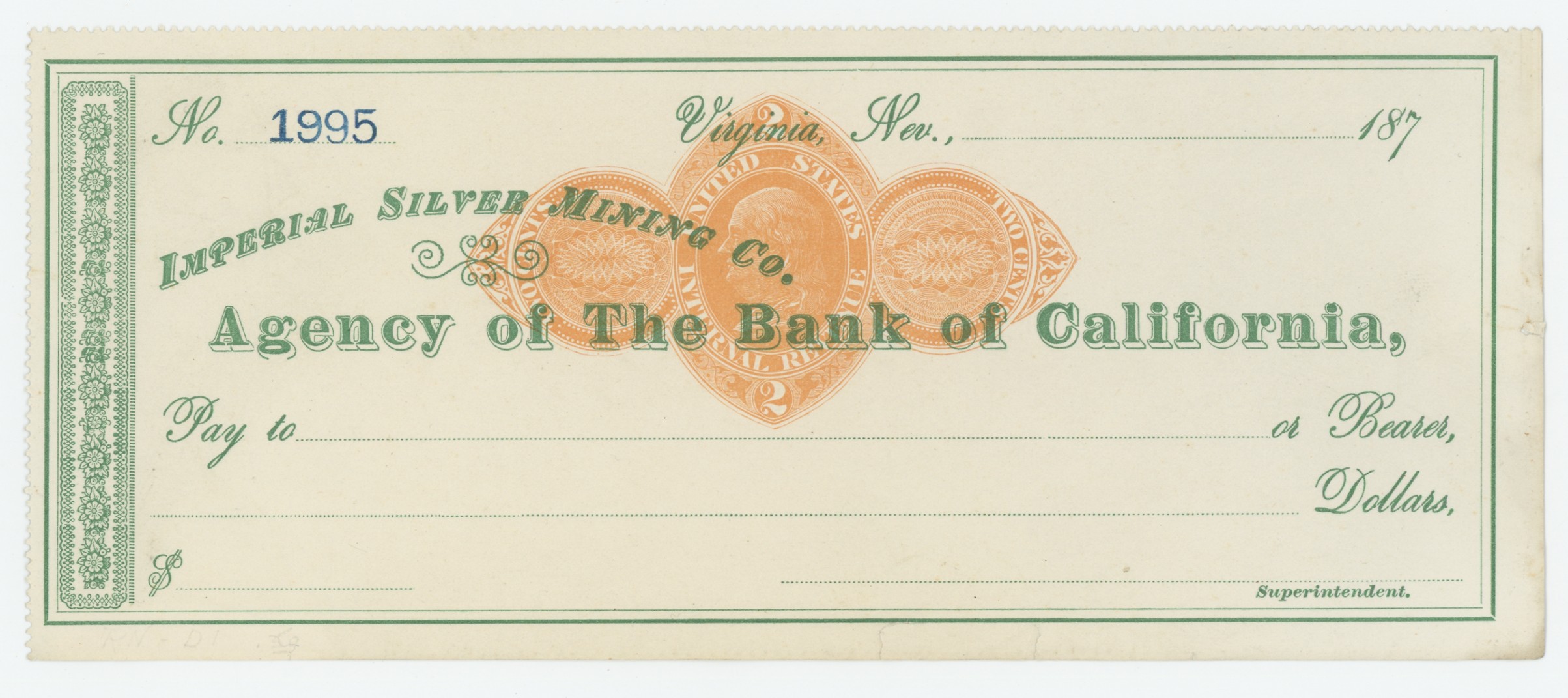 RN-D1 Agency of The Bank of California