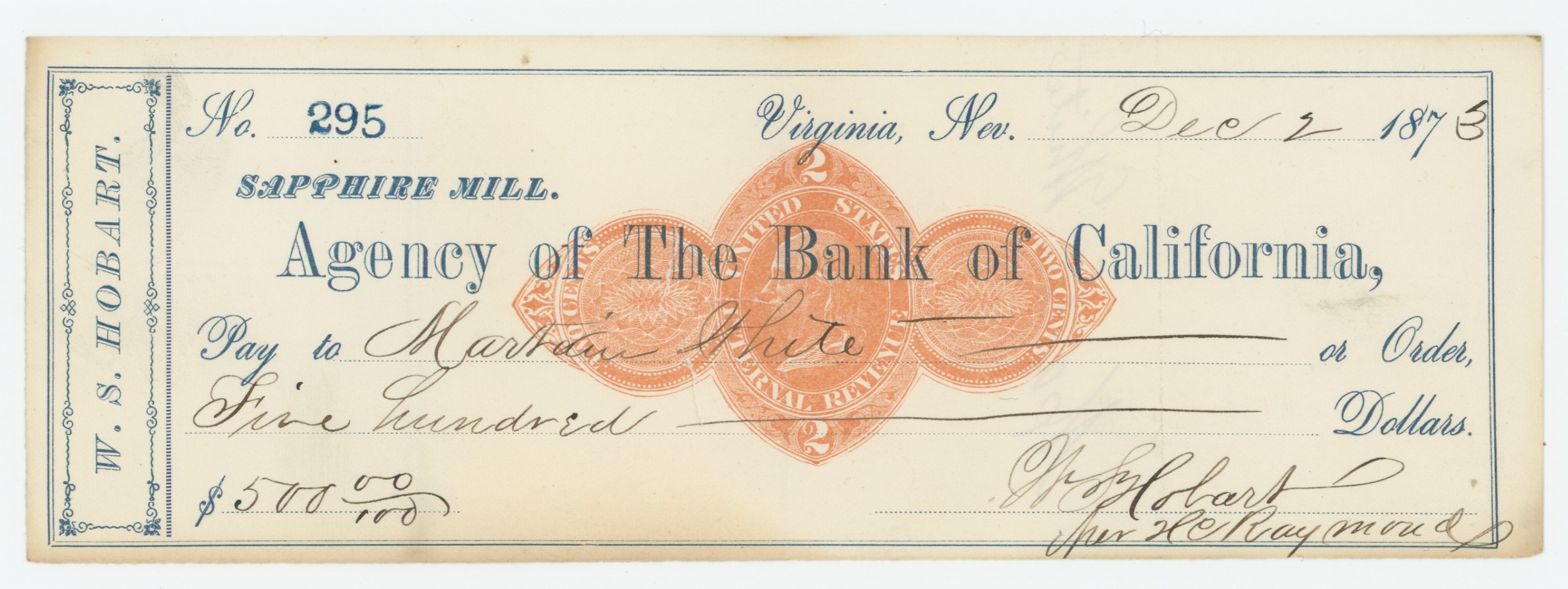 RN-D1 Agency of The Bank of California