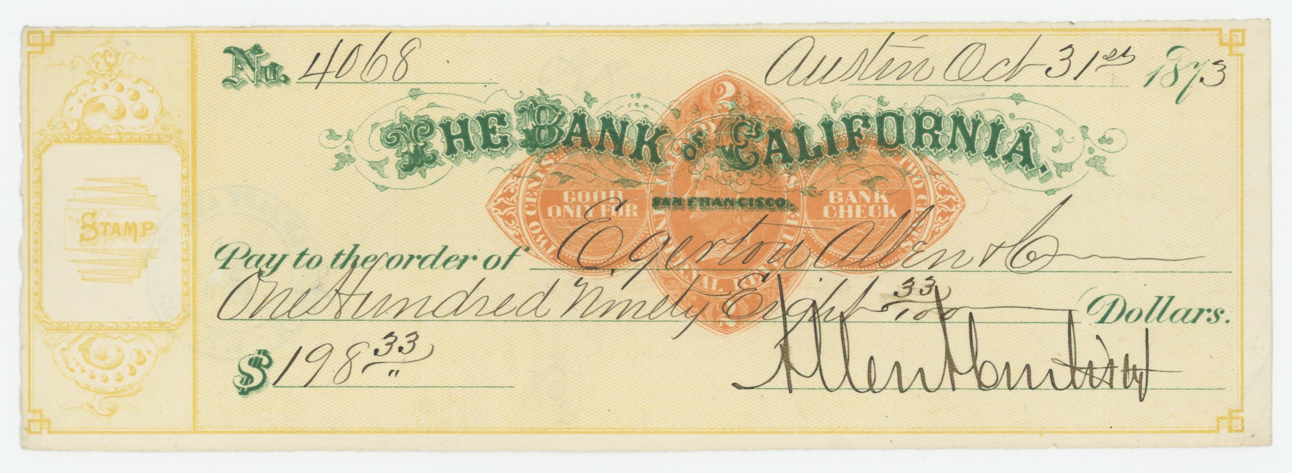 RN-D7 The Bank of California
