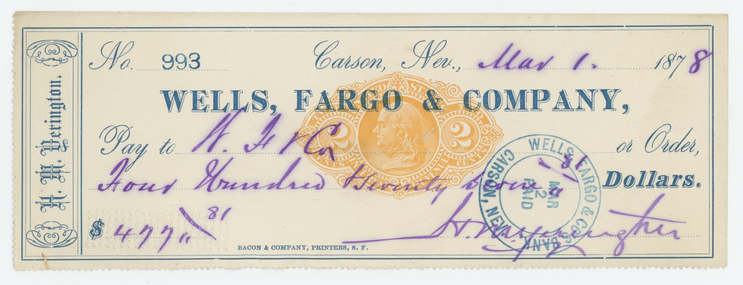 RN-F1 Wells, Fargo & Company