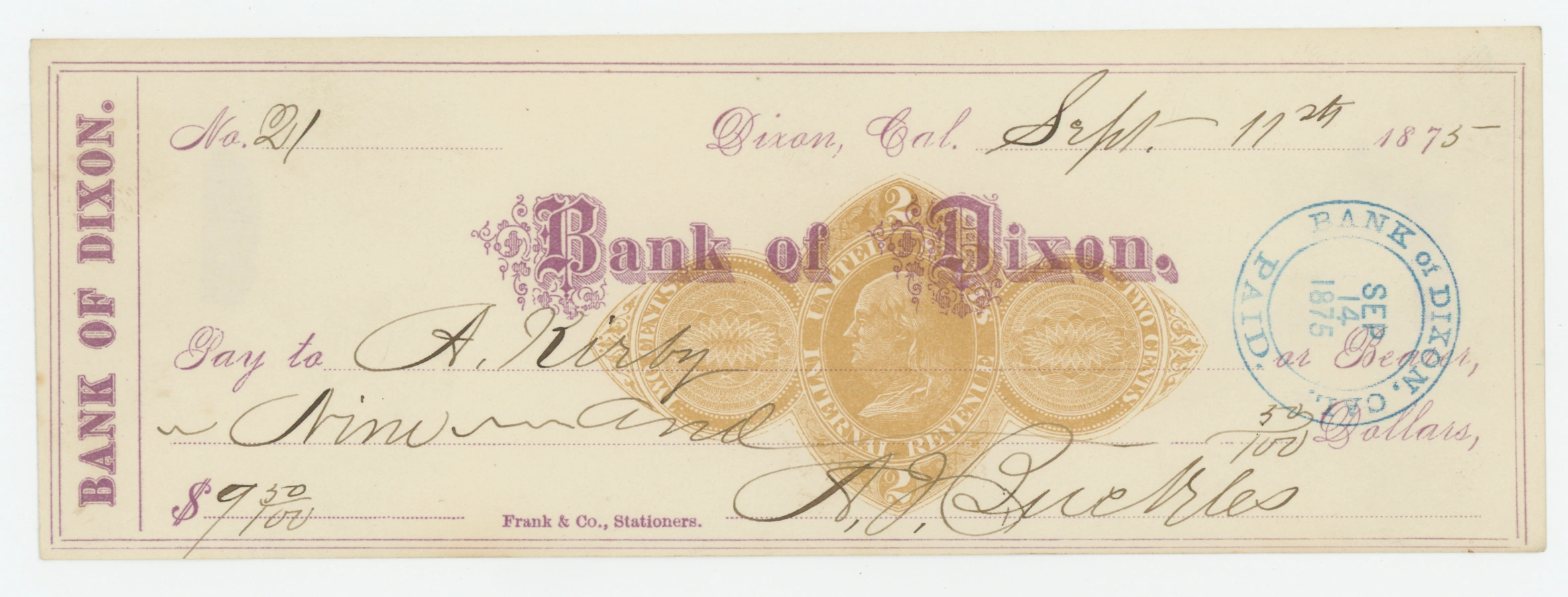 RN-D4 Bank of Dixon