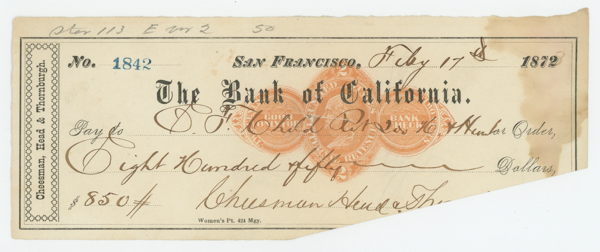 RN-D1 The Bank of California