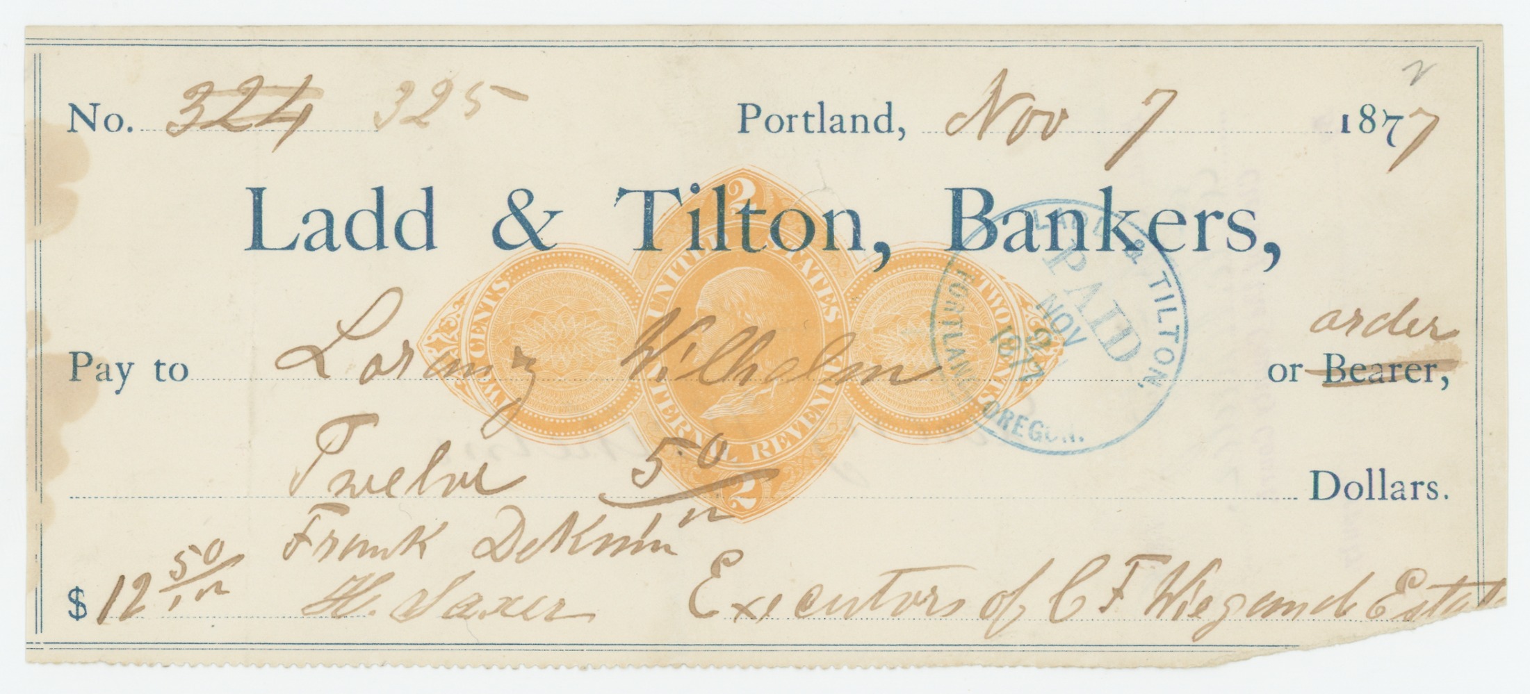 RN-D1 Ladd & Tilton, Bankers
