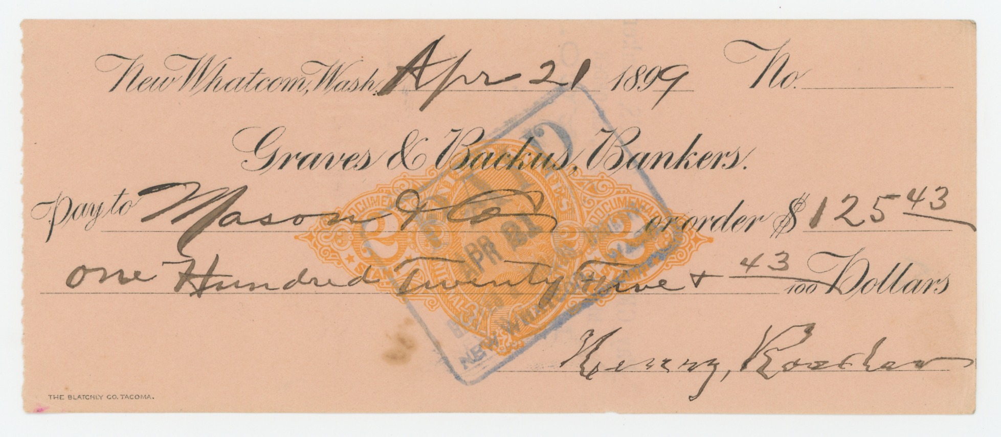 RN-X7 Graves & Backus, Bankers