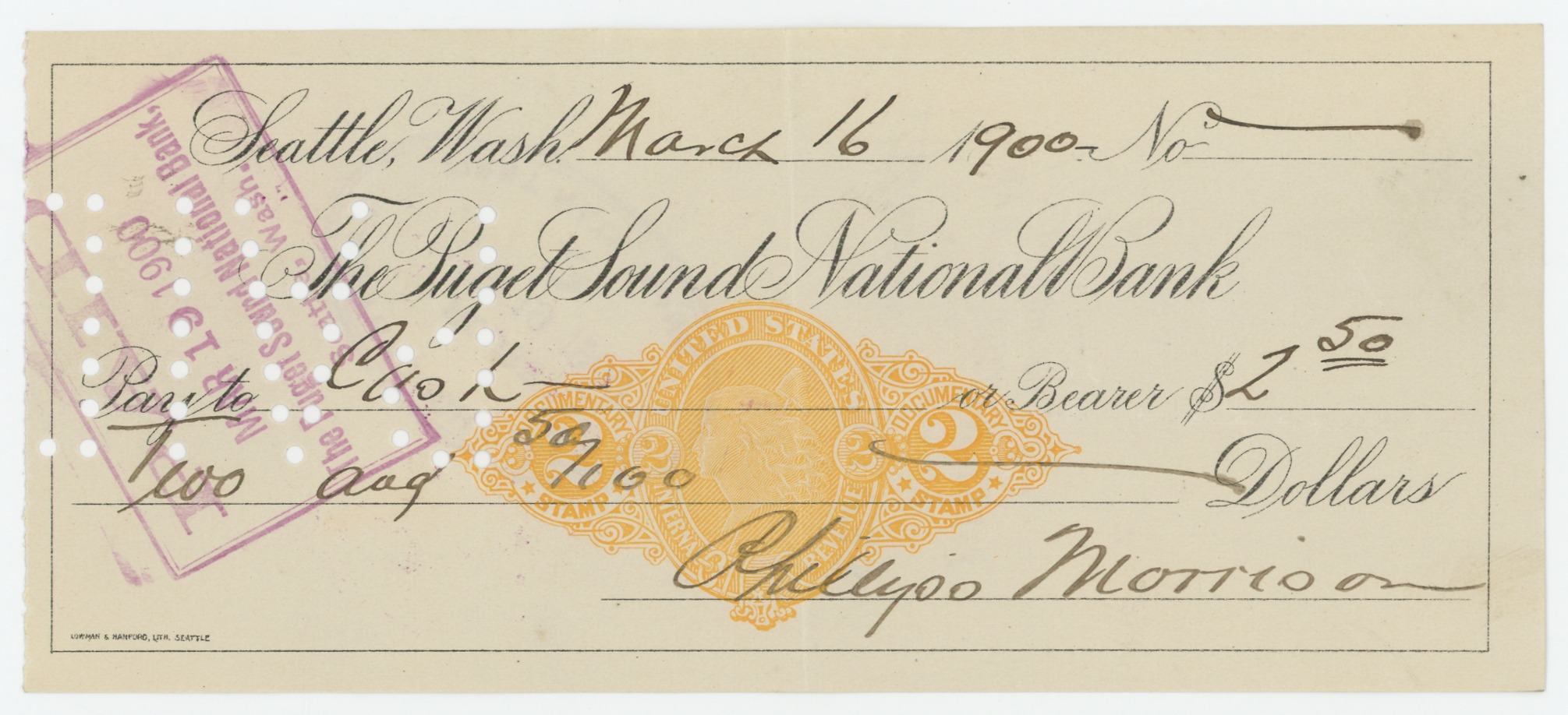 RN-X7 Puget Sound National Bank