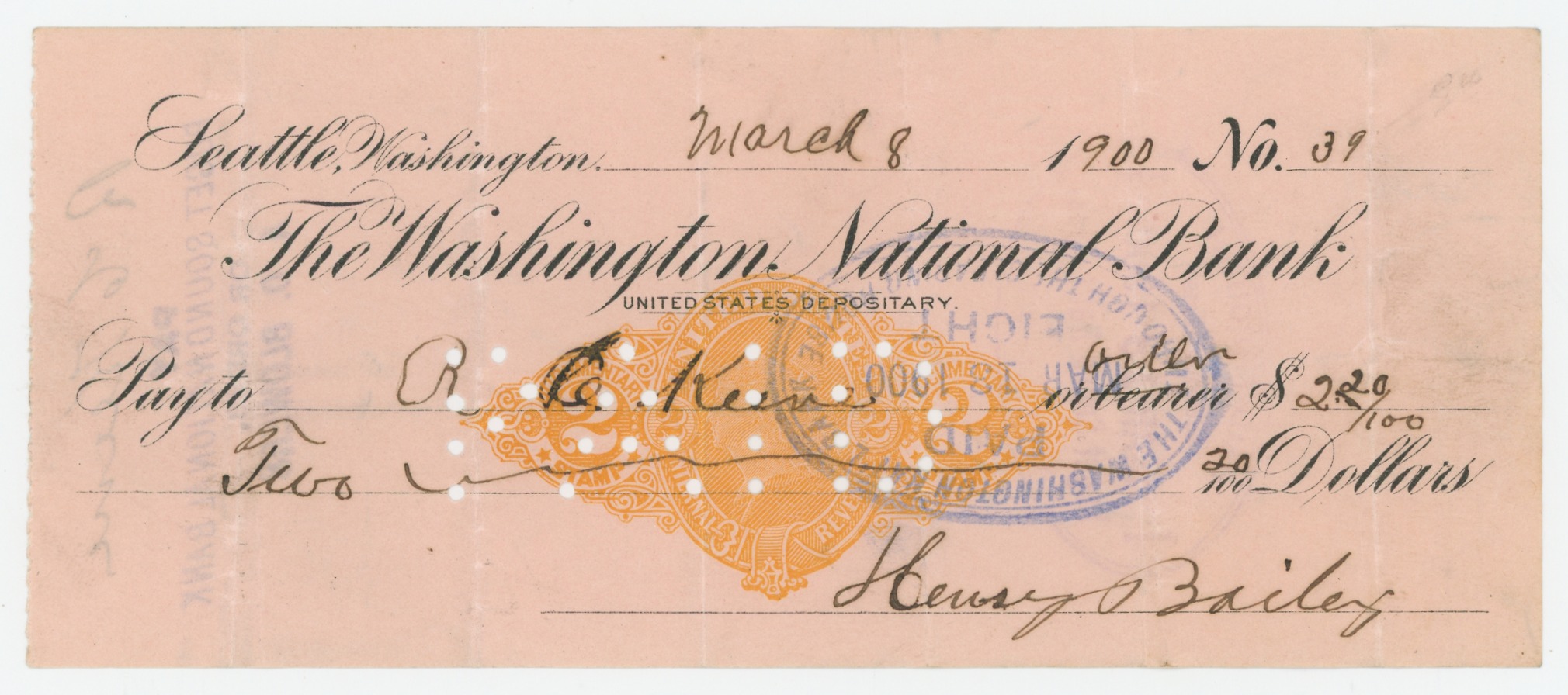 RN-X7 Washington National Bank