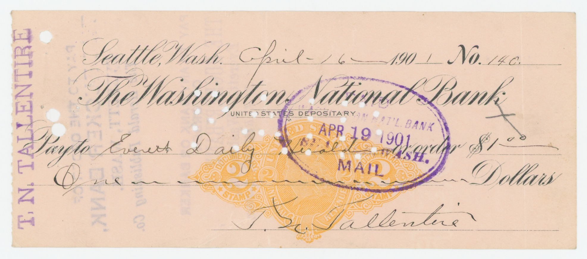 RN-X7 Washington National Bank