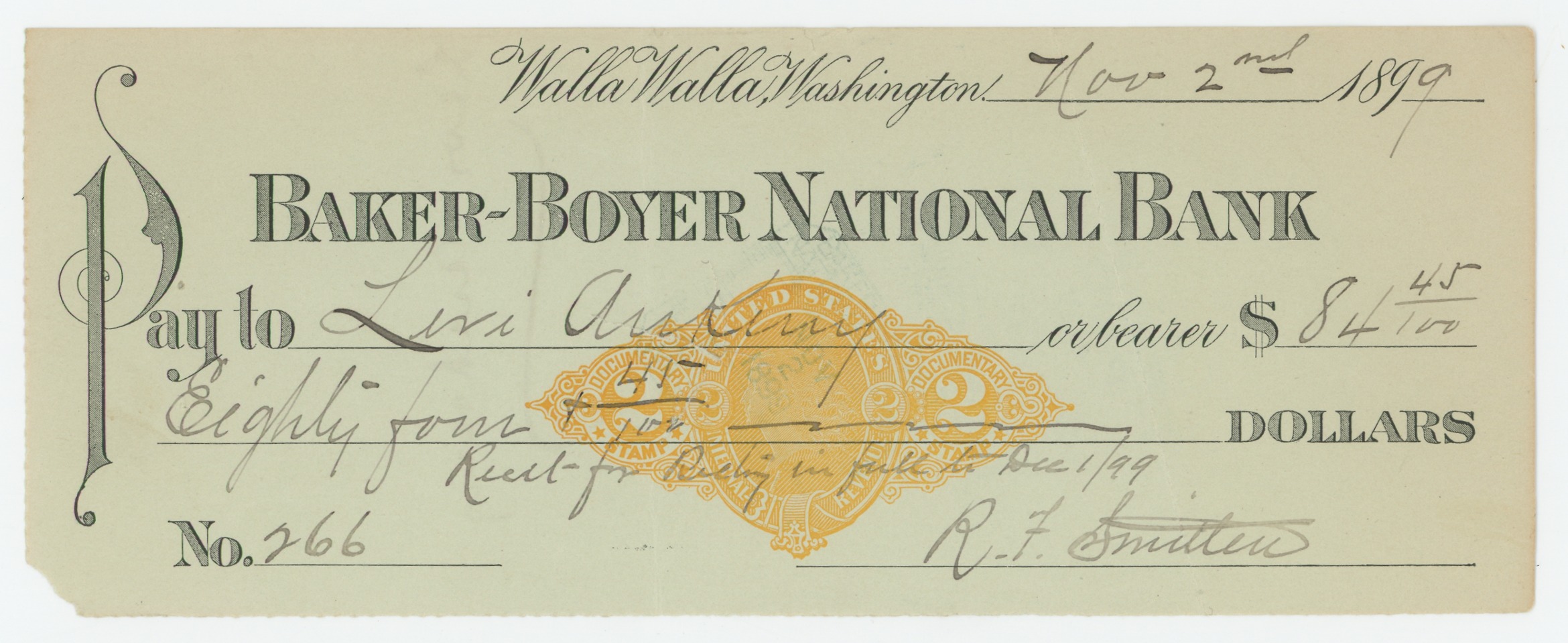 RN-X7 Baker-Boyer National Bank