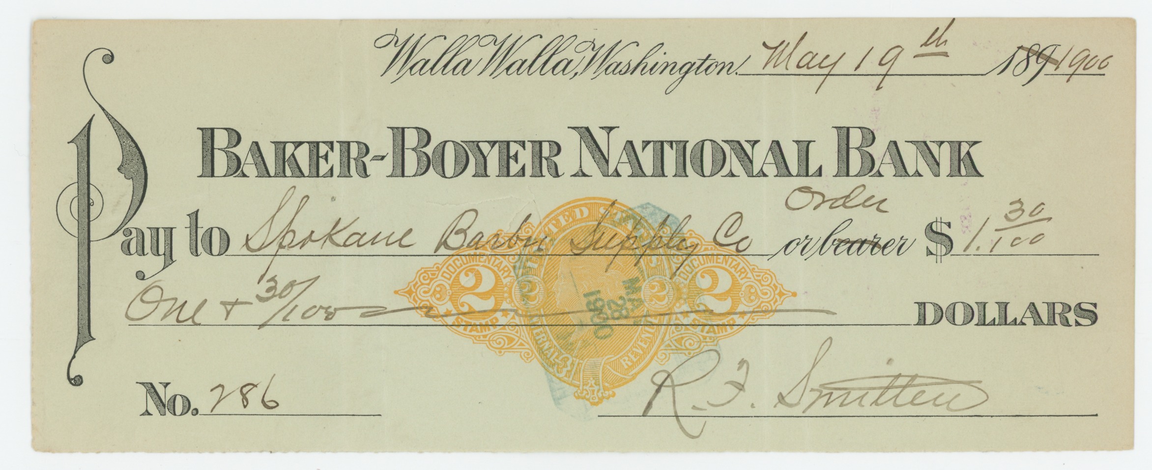 RN-X7 Baker-Boyer National Bank