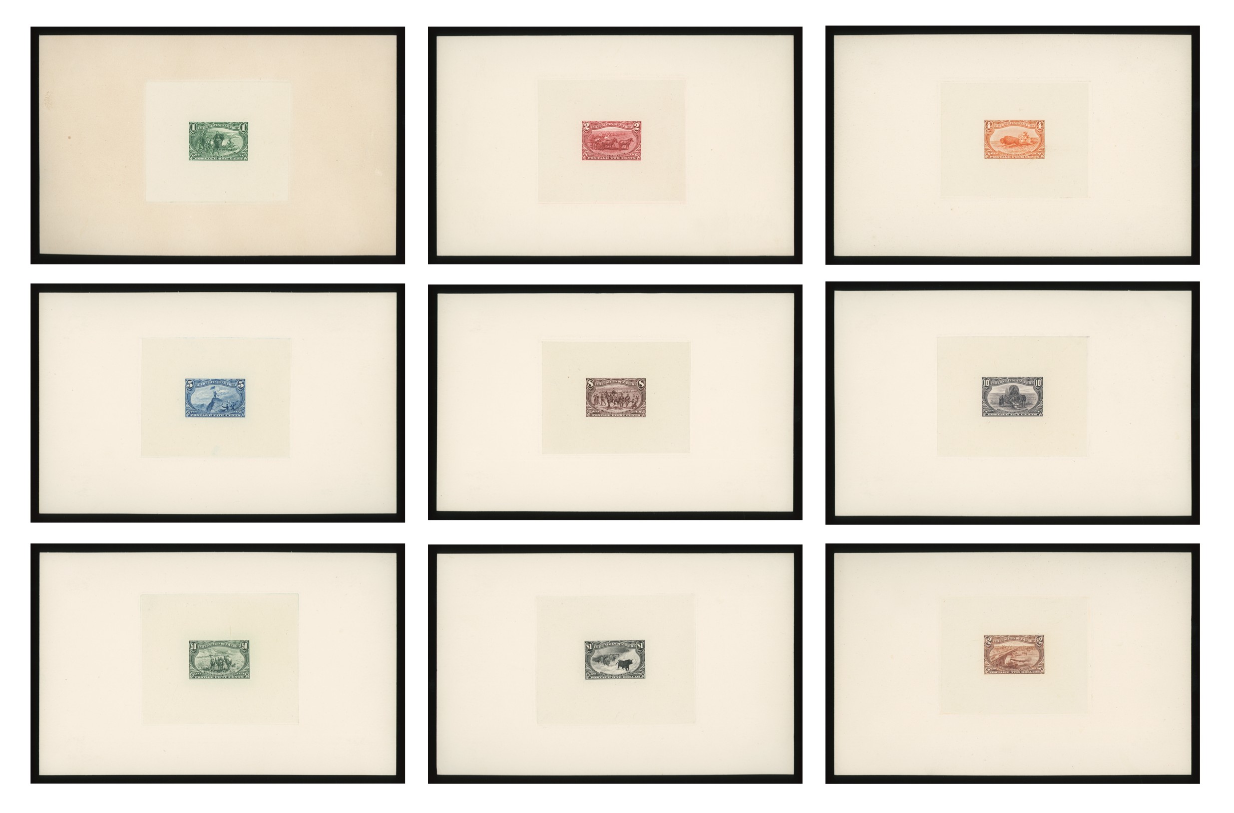 1898 Trans-Mississippi Roosevelt Large Die Proofs, Complete Set