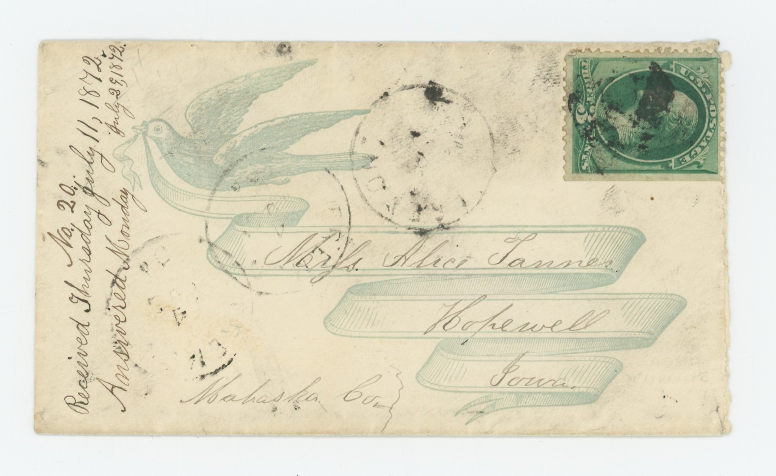 Dove and Ribbon Cover #2