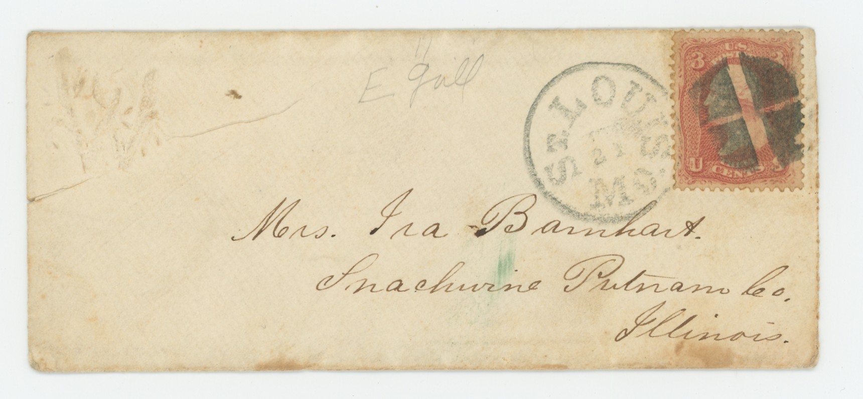 Embossed Packet Envelope, St. Louis, MO