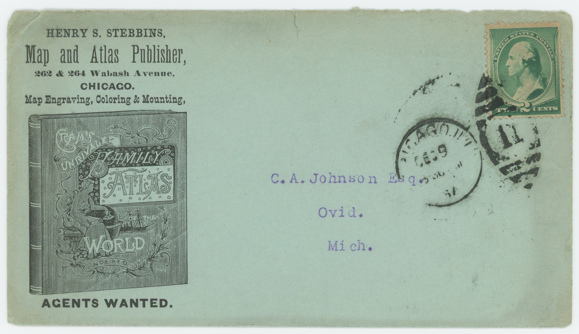 Henry S. Stebbins, Map and Atlas Publisher, Chicago