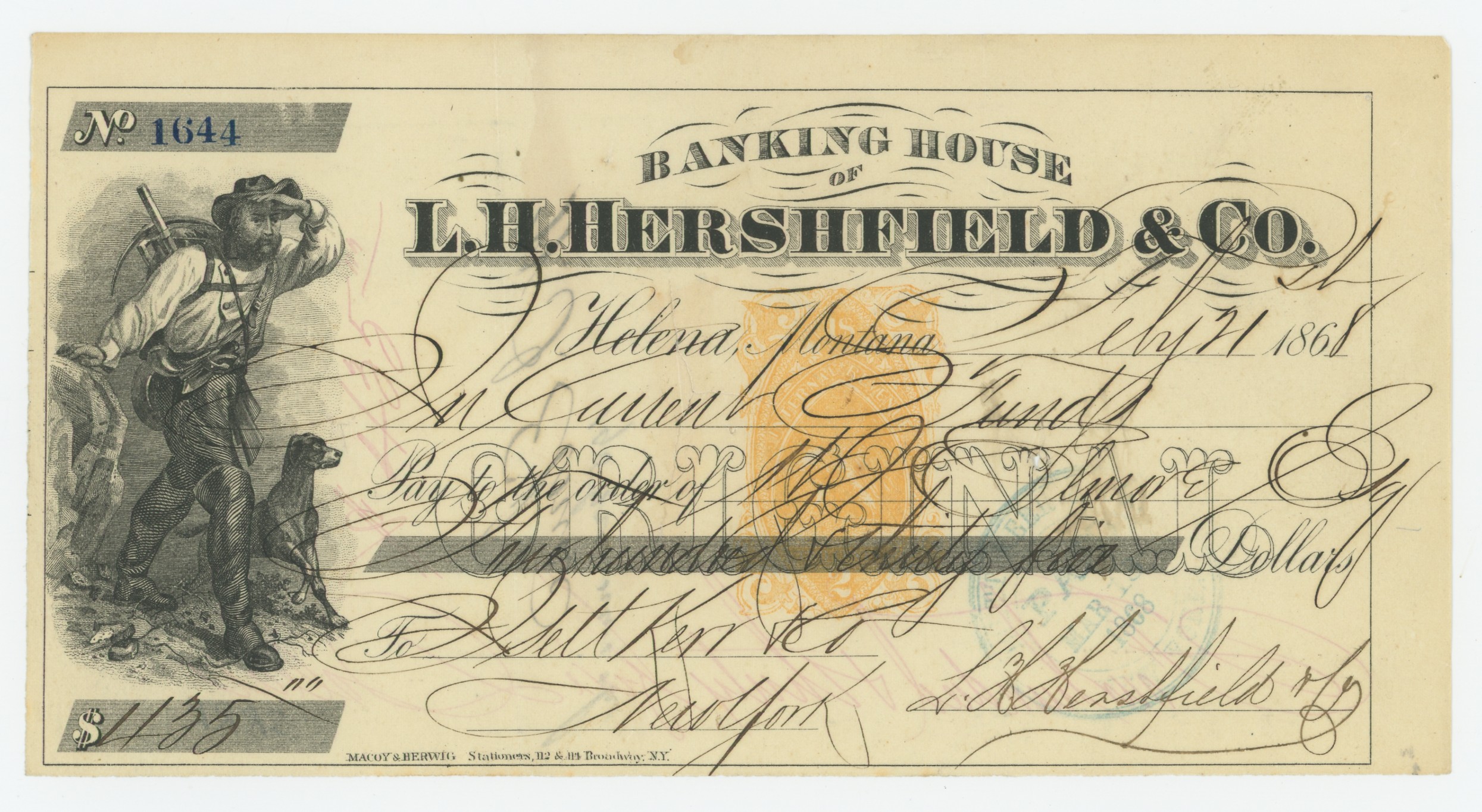 RN-B1 Banking House of L.H. Hirschfield & Company