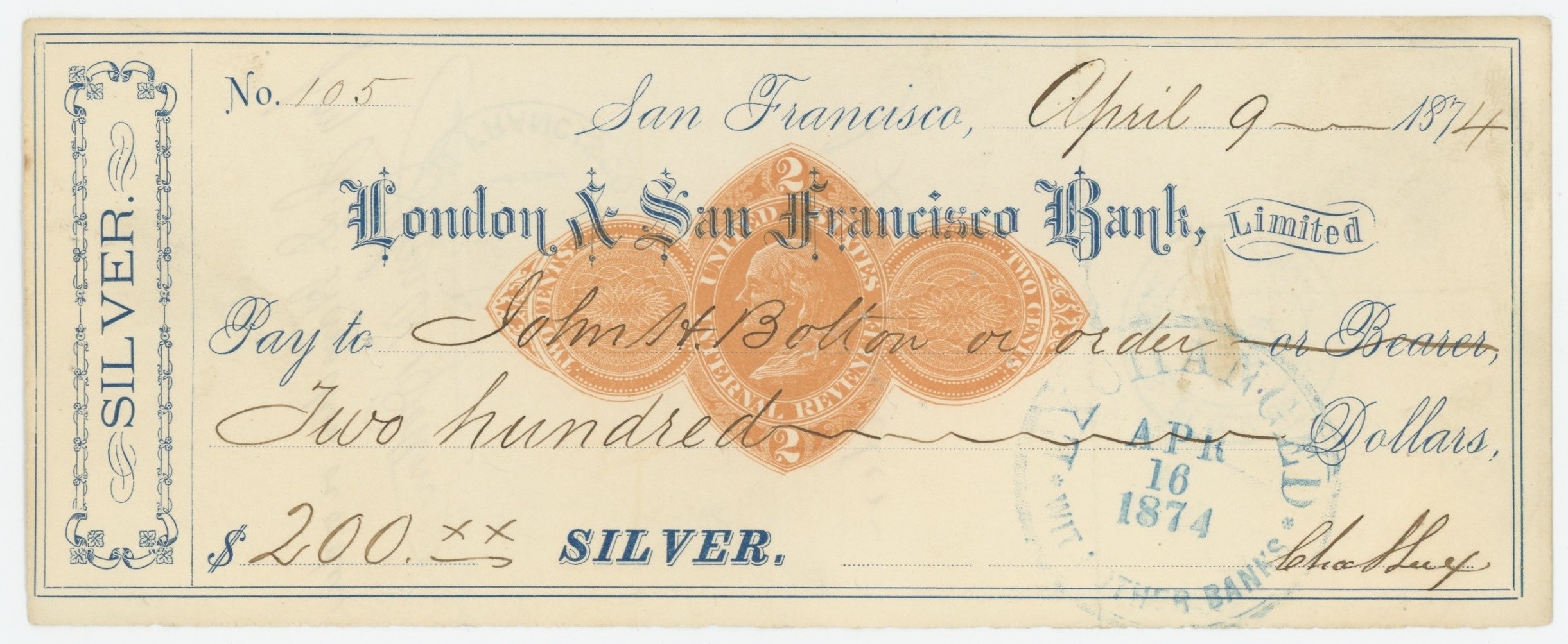 RN-D1 London & San Francisco Bank, Ltd.