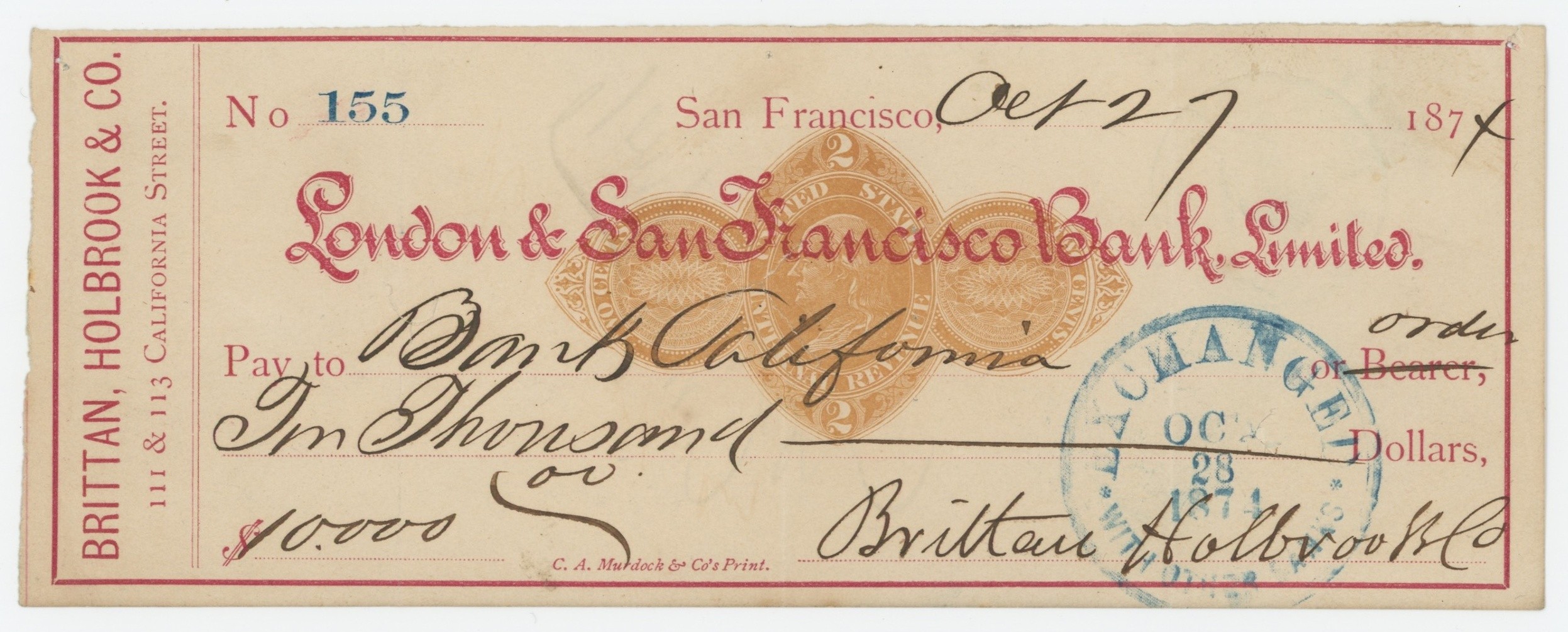 RN-D1 London & San Francisco Bank, Ltd.
