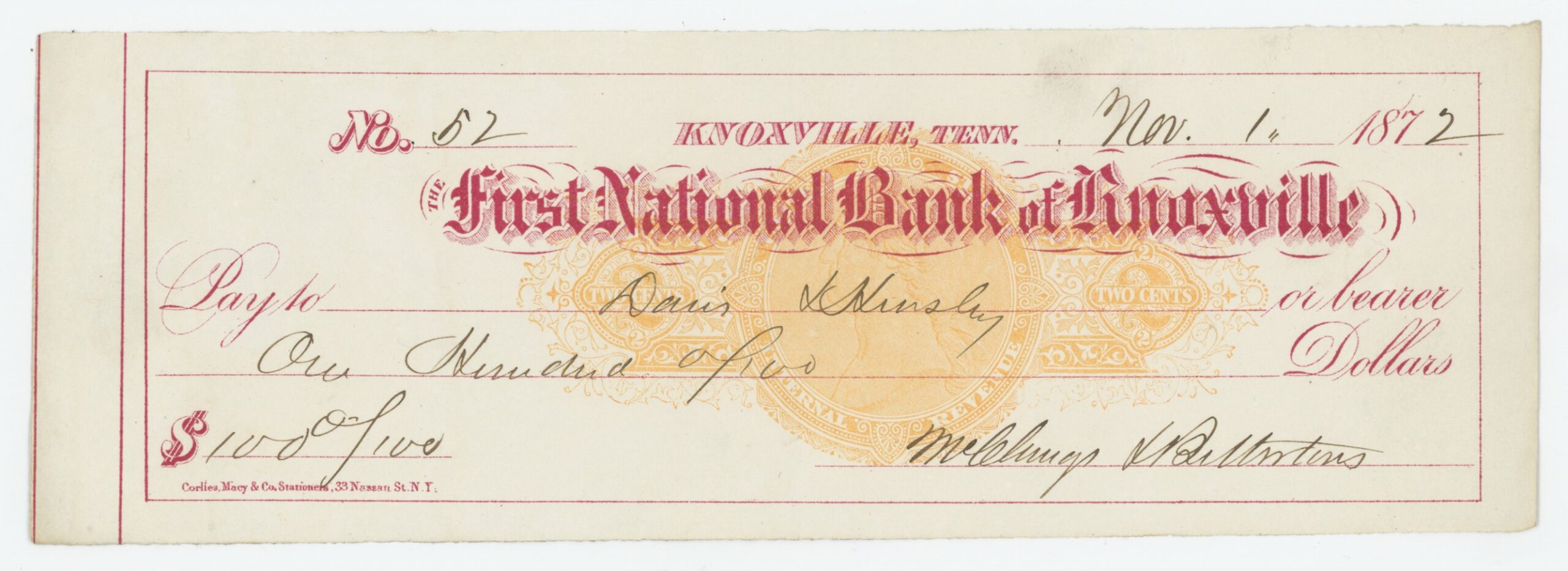 RN-C1 First National Bank of Knoxville