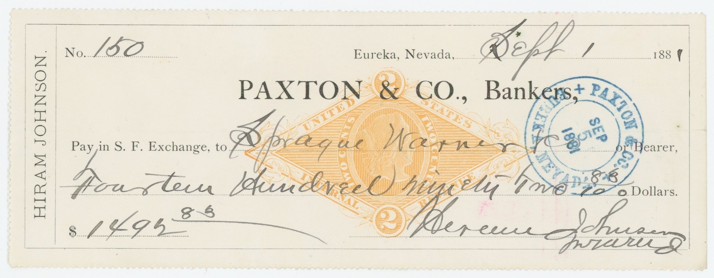 RN-G1 Paxton & Co., Bankers