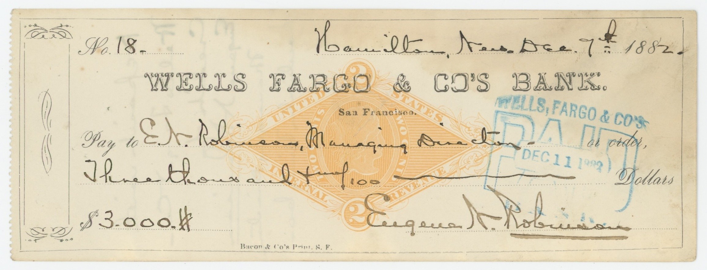 RN-G1 Wells Fargo & Co's Bank