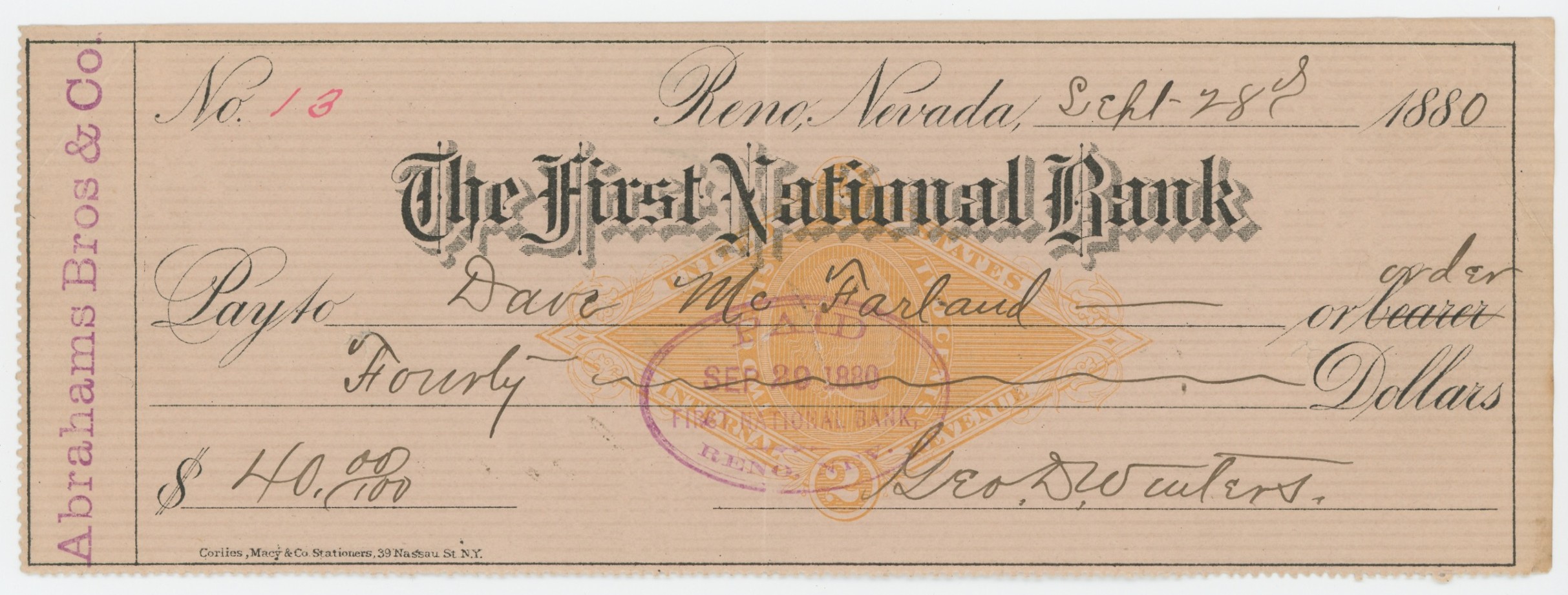 RN-G1 The First National Bank