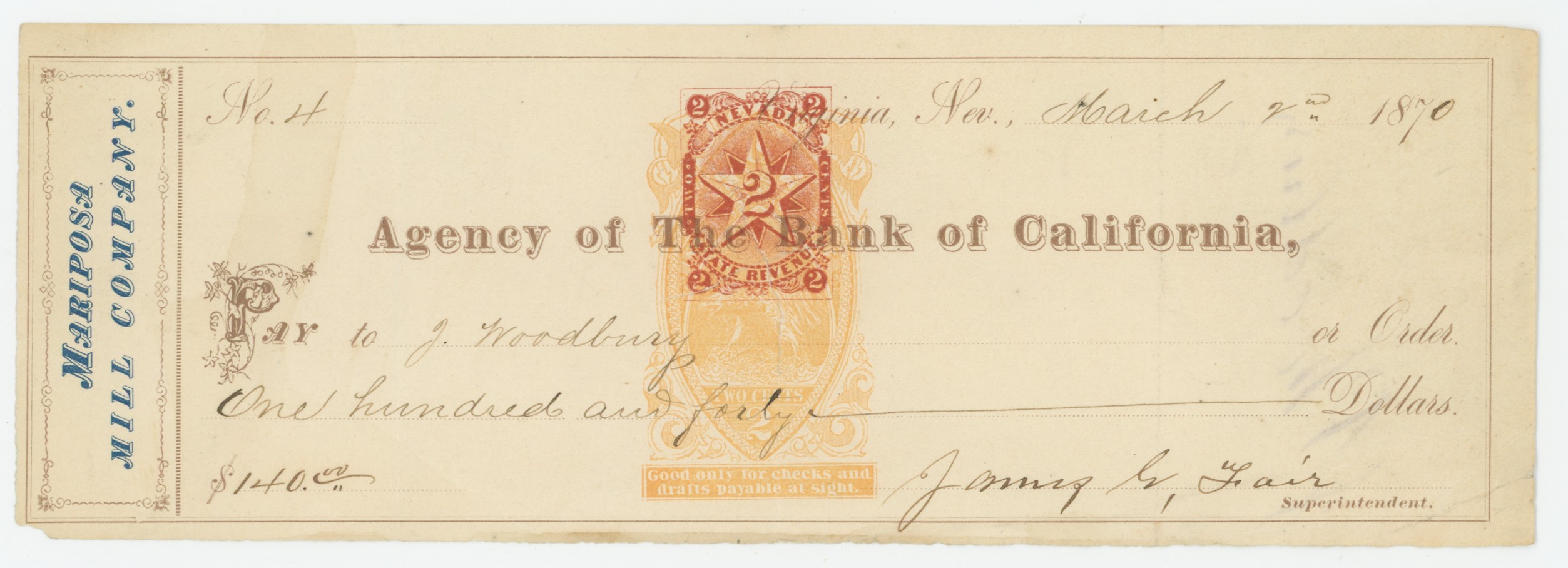 RN-B16a Agency of The Bank of California