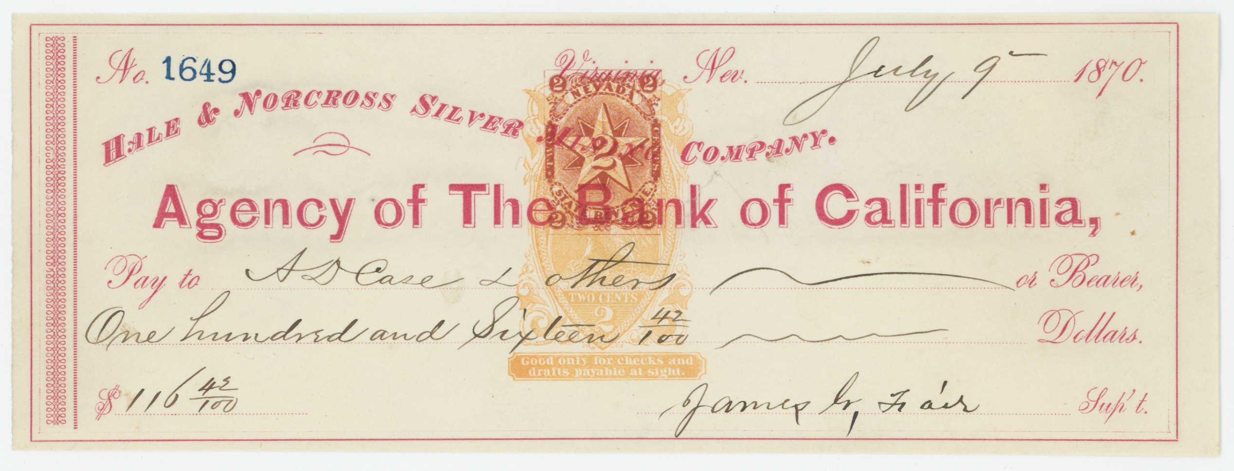 RN-B17b Agency of The Bank of California