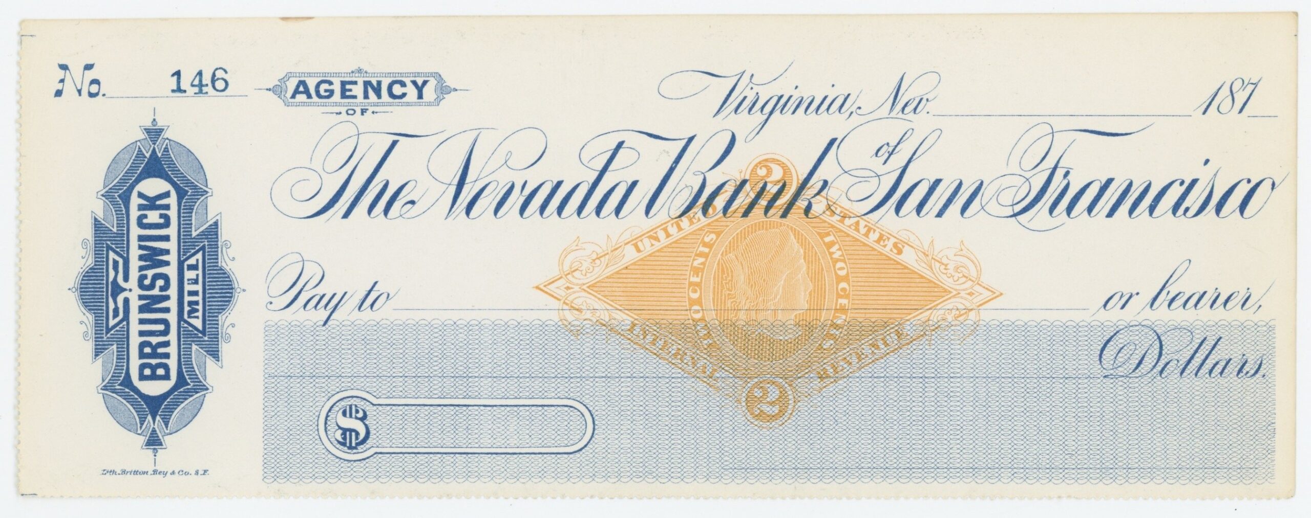 RN-G1 Agency of The Nevada Bank of San Francisco