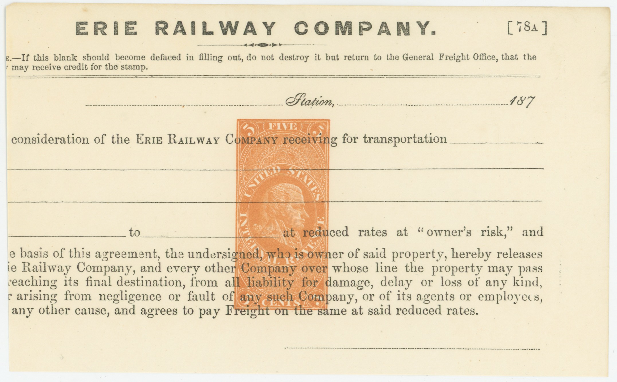 RN-Q1 Erie Railway Company
