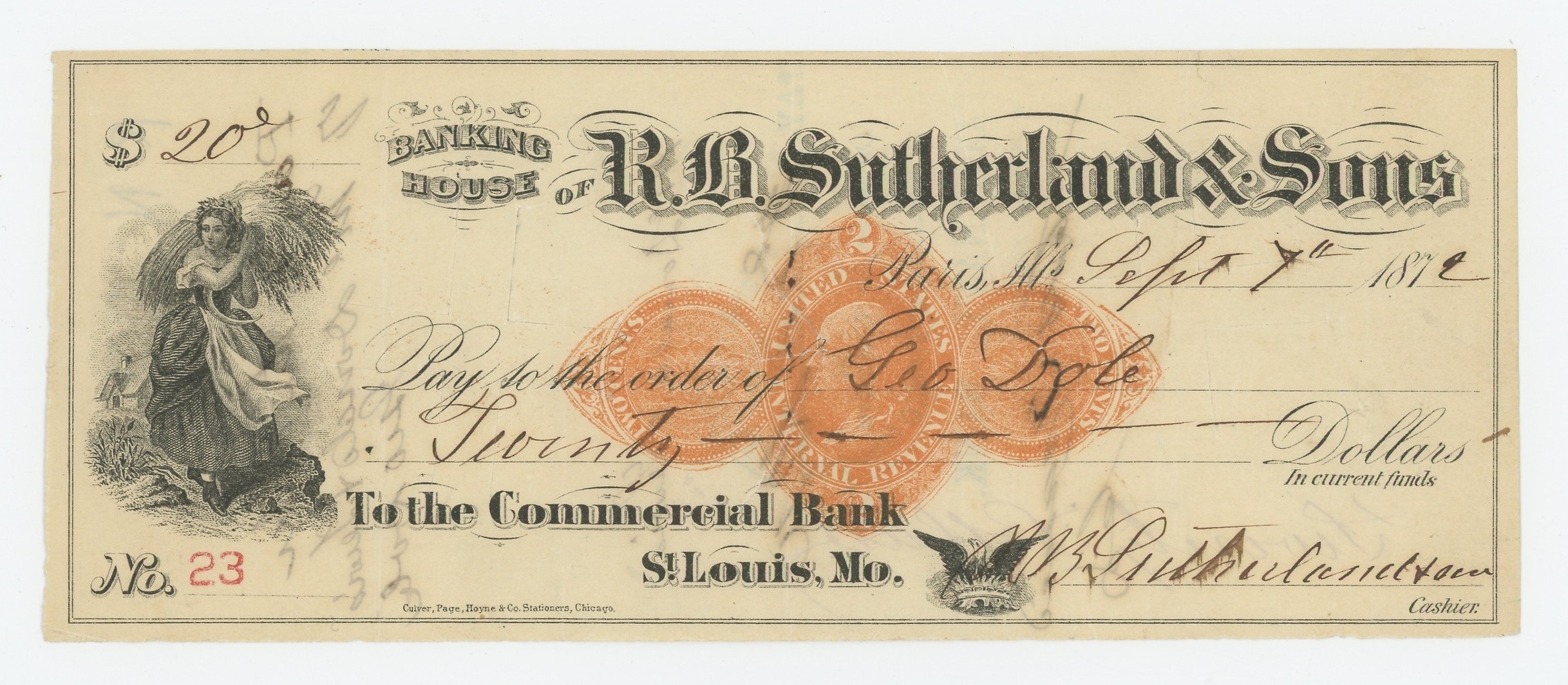 RN-D1 Banking House of R. R. Sutherland & Sons