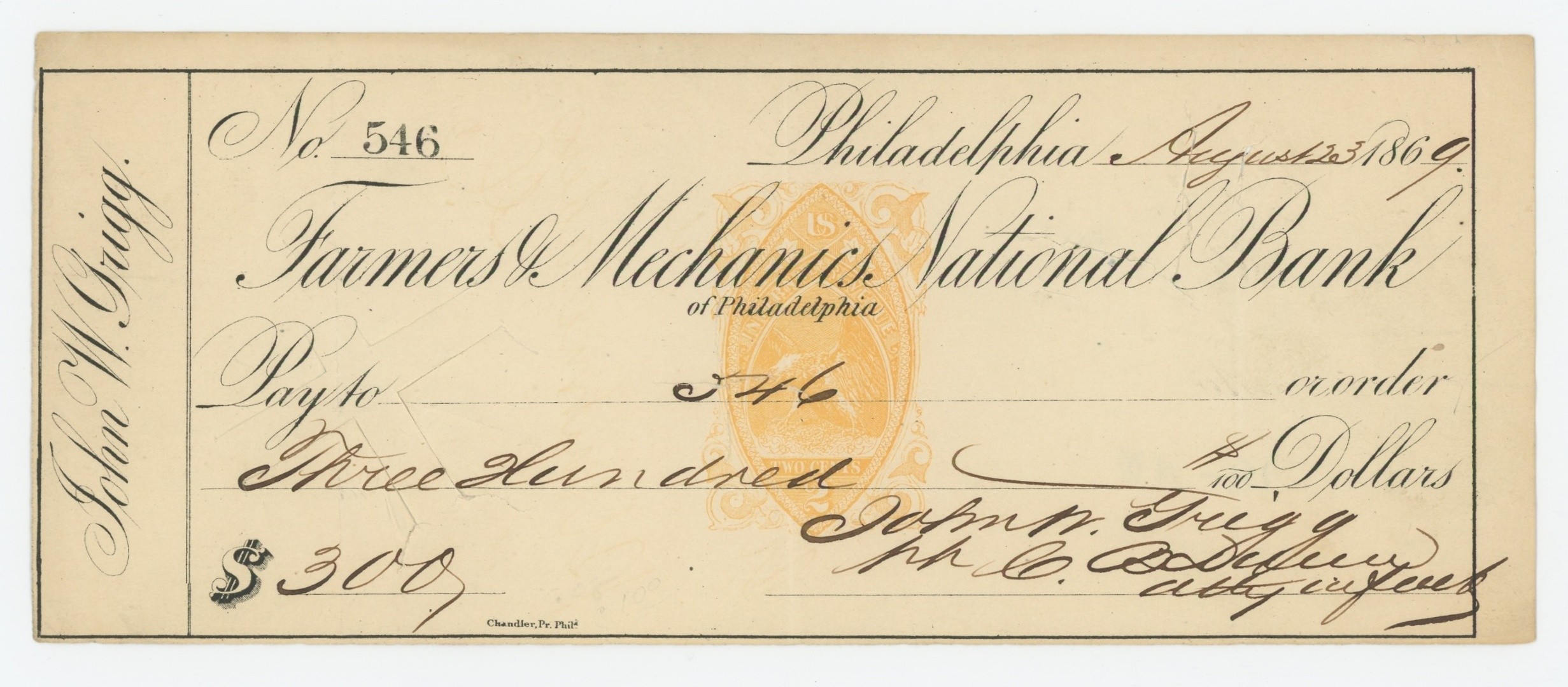 RN-B1 Farmers & Mechanics National Bank of Philadelphia