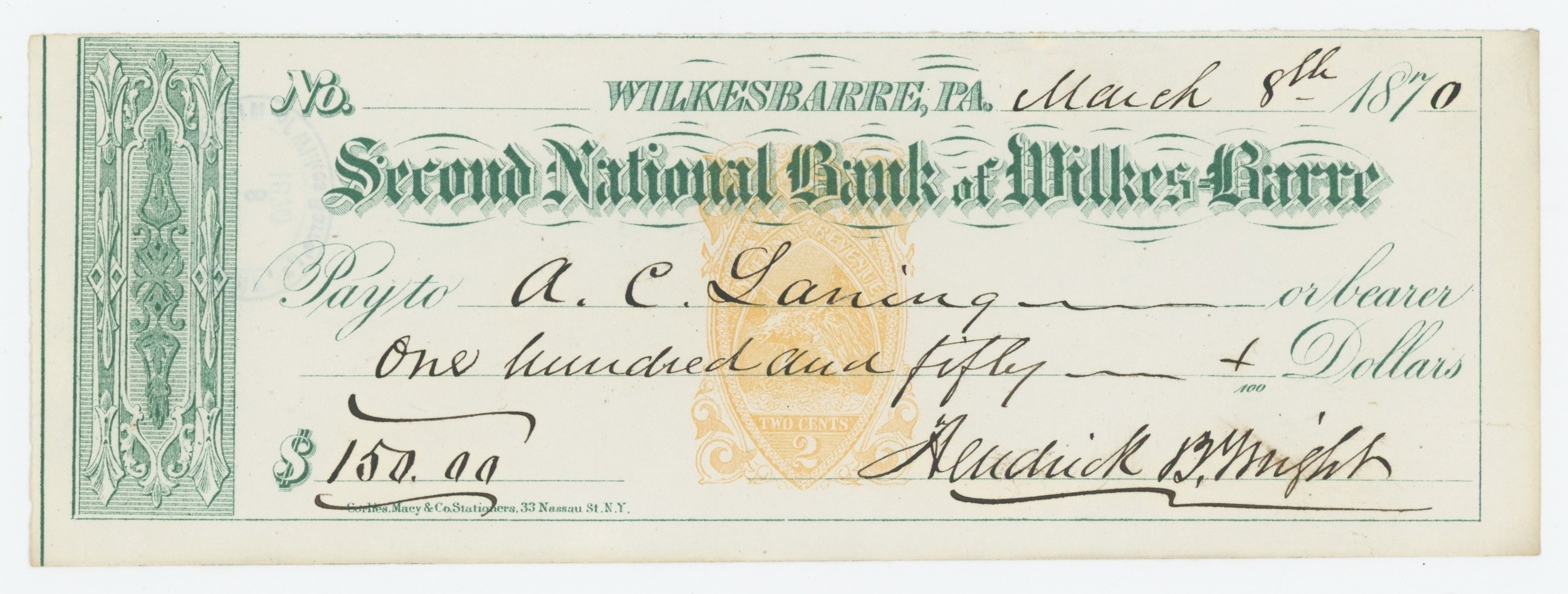 RN-B1 Second National Bank of Wilkes-Barre