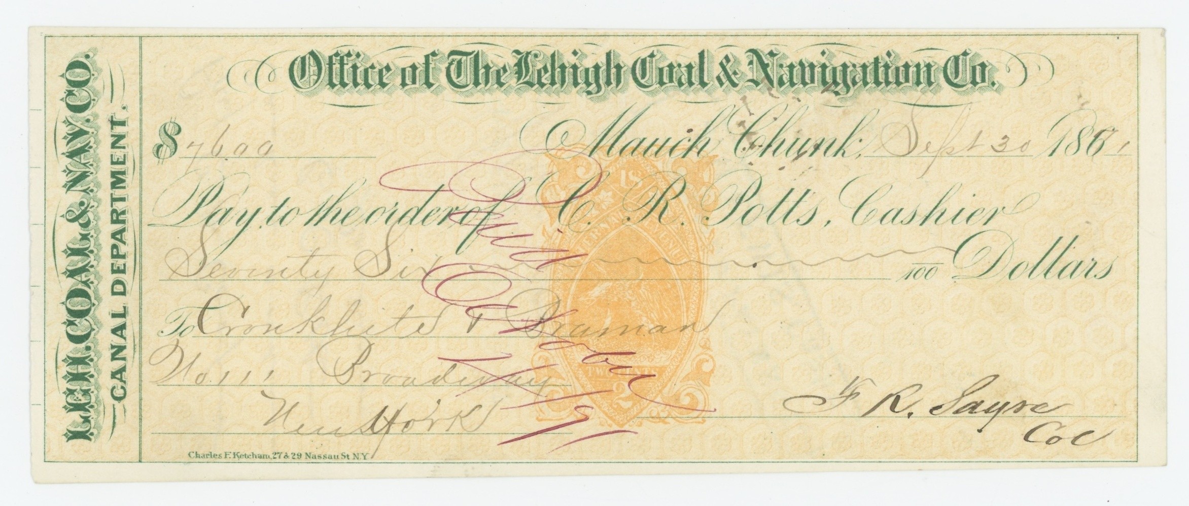 RN-B1 Lehigh Coal & Navigation Co.