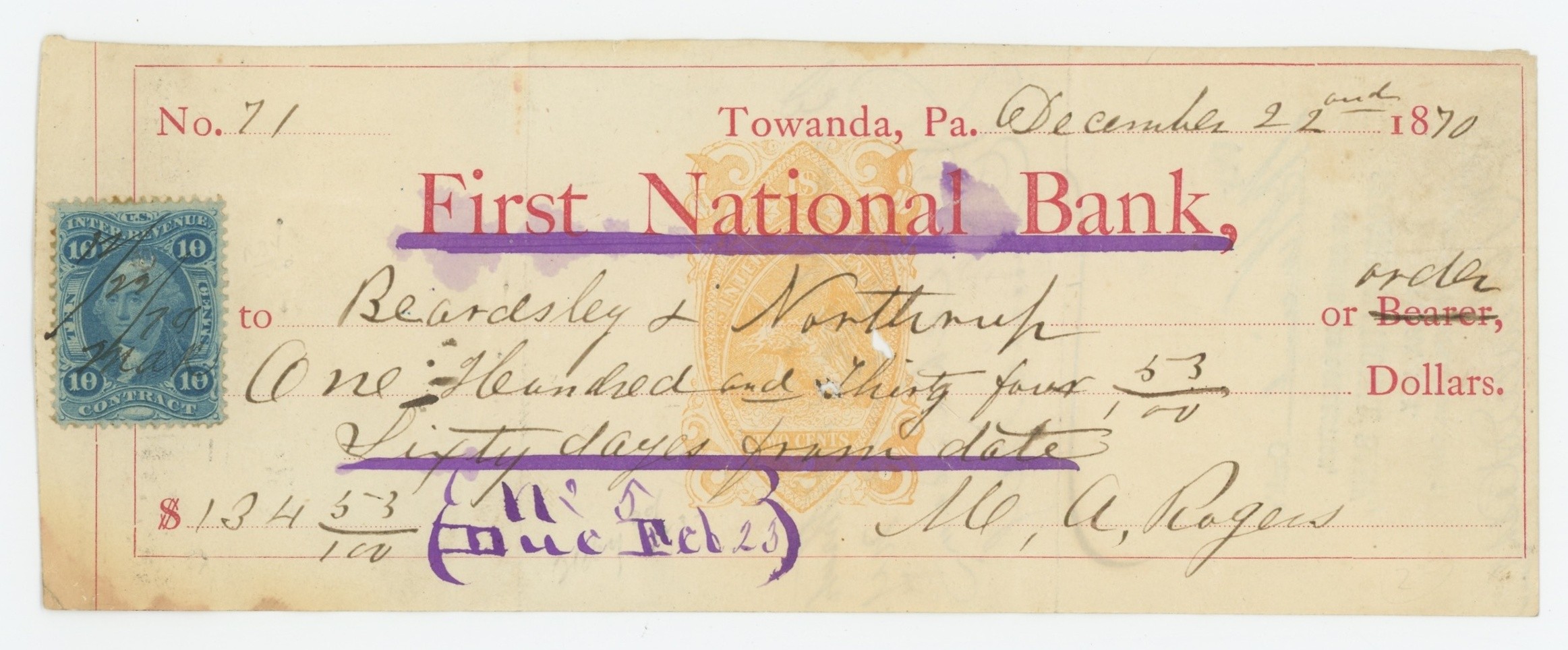 RN-B1 First National Bank of Towanda
